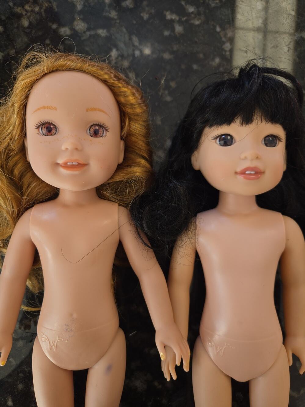 American Girl Wellie Wishers Lot Of Two Dolls Willa & Emerson